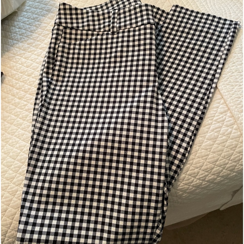Old navy black and white checked pants